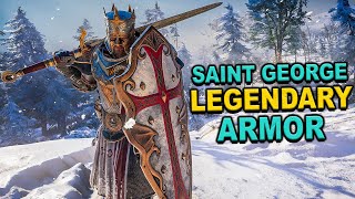 Assassins Creed Valhalla  How To Get Saint Georges Legendary Armor amp Weapons River Raids Items [upl. by Floris515]