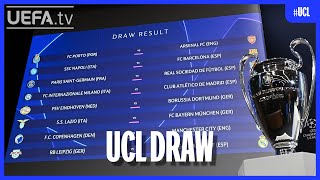 UEFA Champions League Round of 16 Draw [upl. by Pegeen]