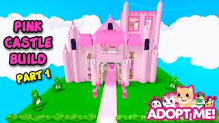 💖🏰Adopt Me Pink Castle Build Part 1🏰💖  adoptme roblox [upl. by Jair]