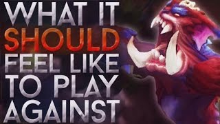 What it SHOULD feel like to play against Gnar  League Machinima [upl. by Arramat]