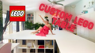 10 My NEW custom LEGO table  Finally finished [upl. by Anniahs]