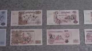 All Banknotes of Algerian dinar  100 Dinars to 2000 Dinars  1992 to 2011 Issue in HD [upl. by Calvano]