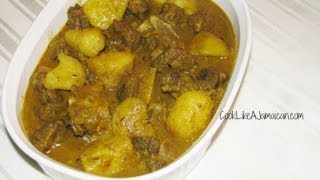 Jamaican Curry Goat Recipe Video [upl. by Cindra]