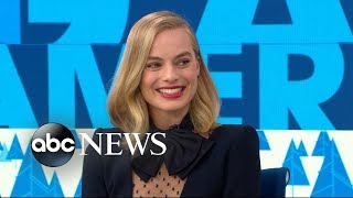 Margot Robbie stole her 90s hair scrunchies from the I Tonya movie set [upl. by Ylrrad]