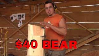 40 Chainsaw Carved bear tutorial [upl. by Ramos]