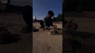 Making of bricks nature bricks brick mountains valley kashmir love sukoon peace workout [upl. by Otreblig472]