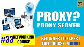 What is Proxy amp Proxy Server  Bypassing Network Restrictions Hindi  Networking Course 33 [upl. by Notreve]