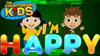 Im HAPPY  The Countdown Kids  Kids Songs amp Nursery Rhymes  Lyric Video [upl. by Tartaglia]