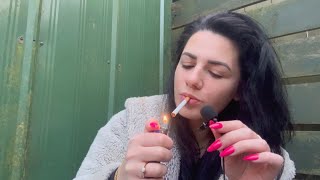 ASMR  Whispering Trigger Words Hand Movements amp Smoking [upl. by Pathe]