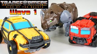 Transformers Rise of the Beasts Battle Changers Optimus Bee Rhinox Lets Maximize [upl. by Iru]