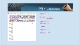 Matemática  Assistente Administrativo  PR4  UFRJ 2015  Questão 38 [upl. by Leyla]