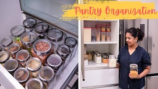 Indian Pantry Organization  Tips to Clean and Organize Pantry [upl. by Imefulo]