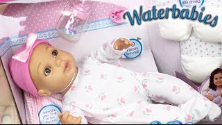 Water Babies Special Delivery Baby 25th Anniversary Drink and Wet Doll Unboxing Feeding amp Details [upl. by Paucker]