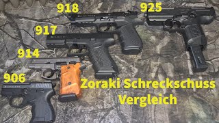 Alle Zoraki Schreckschuss Pistolen im Vergleich 906 914 917 918 925 Unterschied [upl. by Tarkany726]