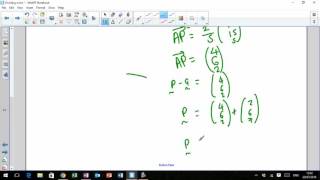 LHS Higher Mathematics  Vectors 5  Dividing a line [upl. by Esac]