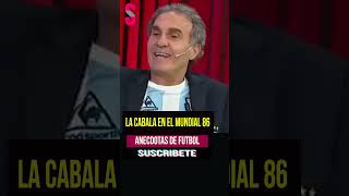 ⚽ ANÉCDOTAS DE FUTBOL Óscar Ruggeri y Diego Maradona  La cábala en el mundial 86 [upl. by Elspet963]