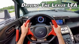 Driving The Lexus LFA  9000 RPM V10 Supercar POV Binaural Audio [upl. by Dalis956]