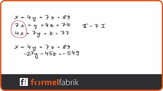 Gleichungssystem mit 3 Unbekannten Nr 5 [upl. by Abbub]
