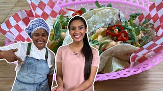 Authentic Thai Crispy Fish Tacos ft Nuit Regular  Deepa Does It [upl. by Enelad487]