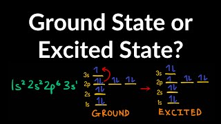 Ground State vs Excited State Electron Configuration Example Practice Problems Explained Summary [upl. by O'Malley]