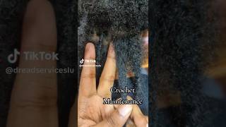 Crochet Retwist  root maintenance on locs crochet retwist dreads [upl. by Ainelec]