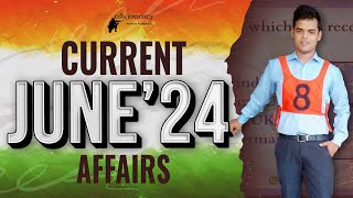 June 2024 Current Affairs for CDS NDA CAPF [upl. by Ahtibbat993]