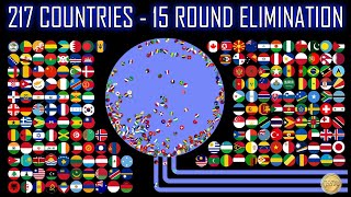 217 Countries  15 Round Ultimate Eliminations  WORLD MARBLE RACE 32 [upl. by Ahsinrat]