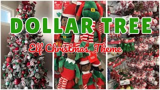 Dollar Tree Christmas Decorations  Elf theme 2024 [upl. by Ranilopa636]