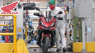 Honda Motorcycle production Italy Scooter assembly [upl. by Namrej]