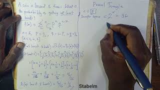 Mastering Binomial Distribution Using Pascals Triangle [upl. by Eciralc513]