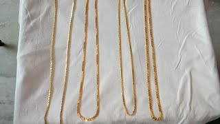 latest gold chains collection gold chain designs with weight [upl. by Nylazor]