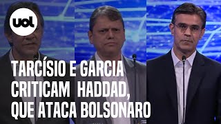 Tarcísio e Garcia criticam Haddad que responde atacando Bolsonaro [upl. by Gujral803]