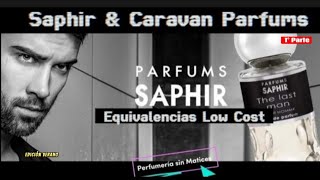 SAPHIR  CARAVAN LISTA de EQUIVALENCIAS y análisis rápido Parte 1 Verano Top Perfumes ECONÓMICOS [upl. by Sibelle]