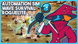 Automation Sim Wave Survival Roguelite  ShapeHero Factory [upl. by Eissert595]