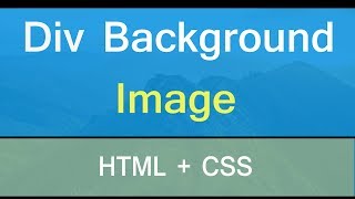 Set background image in div box using html and css  css div box container [upl. by Etakyram]