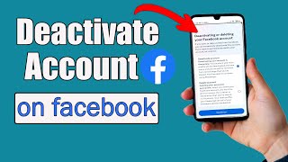 How To Deactivate Facebook Account 2024 [upl. by Nor]