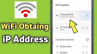 WiFi Stuck on obtaining IP address problem in Android  Failed to obtain IP [upl. by Idnahr]