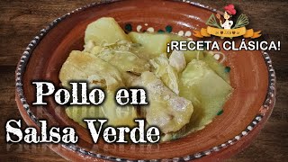 COMO HACER POLLO EN SALSA VERDE  RECETA CLÁSICA Y FÁCIL recetasfacil recetasconpollo salsaverde [upl. by Aneert511]