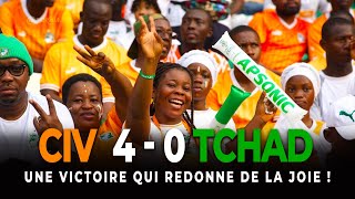 CIV 4  0 TCHAD  les éléphants gagnent et rassurent les supporteurs avant la CAN au Maroc [upl. by Agnimod]