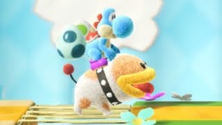 Yoshis Crafted World  100 Walkthrough  Poochys Tape Trail  Front amp Flip Side [upl. by Arhez282]