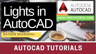 AutoCAD lighting tutorial  Add light and shadow to object in Autocad [upl. by Amek]