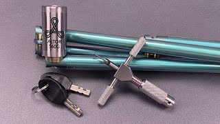 1063 180 Titanium Bike Lock Picked Altor 560G [upl. by Lenahs367]