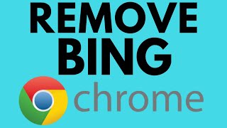 How to Fix Google Chrome Search Engine Changing to Bing  Remove Bing Search [upl. by Auqemahs]