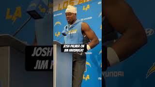 Josh Palmer on Jim Harbaugh nfl nflnews nflfootball football chargers losangeles boltup [upl. by Airotal848]