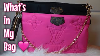 WHAT’S IN MY BAG  LV Maxi Multi Pochette Accessoires Bag [upl. by Lanae]