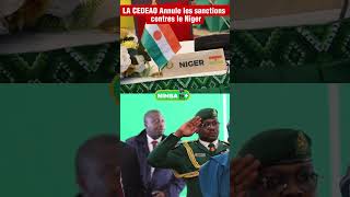 LA CEDEAO Annule les Sanctions contre le Niger ce Samedi a Abuja aes cedeao niger mali burkina [upl. by Xet]