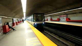 le lundi le 12 mars 2018 Sortie du métro de Montréal STM dans la station de métro Radisson [upl. by Asiilanna233]