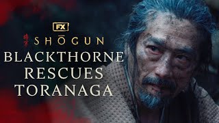 Blackthorne Rescues Toranaga from a Landslide  Scene  Shōgun  FX [upl. by Arotahs]