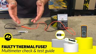 How to Check a Faulty Thermal Fuse Using a Multimeter [upl. by Cullan]