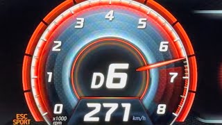 Hyundai Elantra N DCT top speed acceleration 271kph  with JB4 base map [upl. by Ahsiekim]